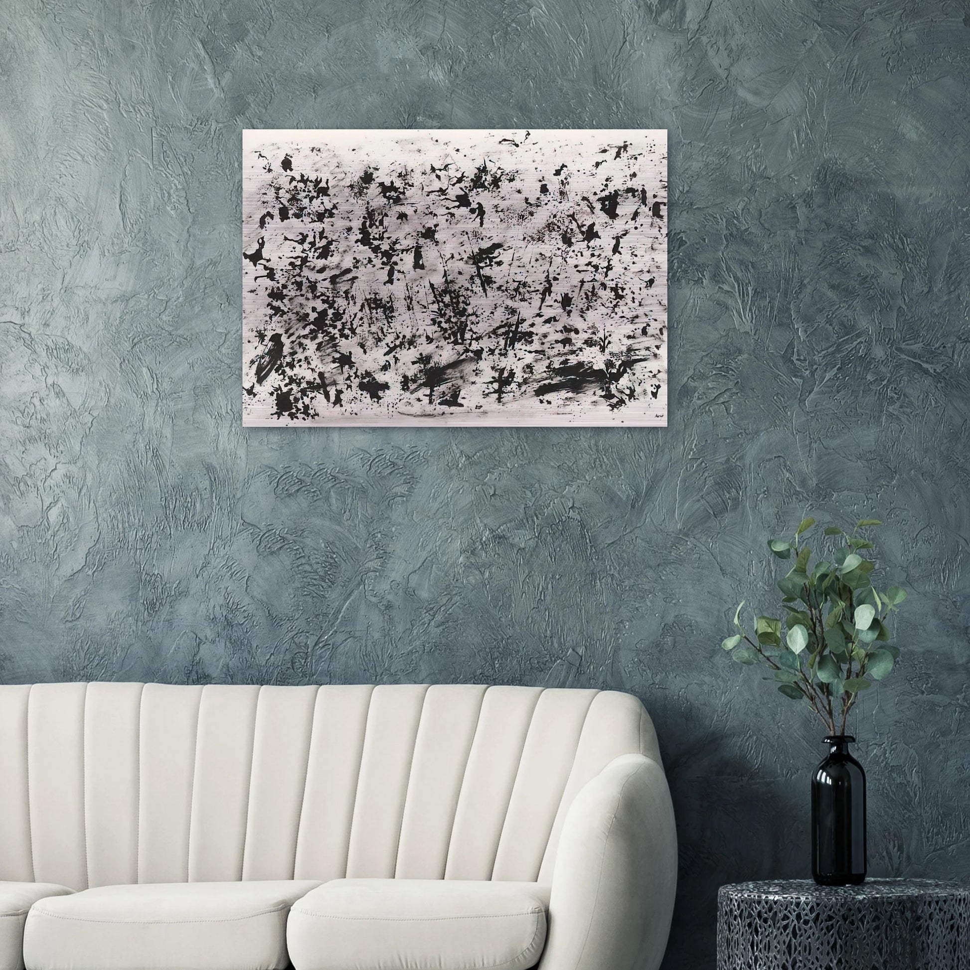 Untitled - 1962 - Henri Michaux Brushed Aluminum Print - 70x100 cm / 28x40 inches | Henri Michaux Aluminum Print | Henri Michaux Prints