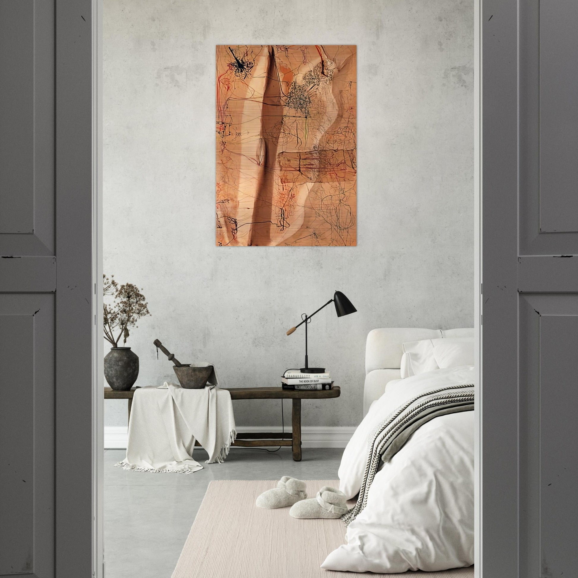 Untitled - 1964 - Mira Schendel Brushed Aluminum Print - 70x100 cm / 28x40 inches | Mira Schendel Aluminum Print | Mira Schendel Prints