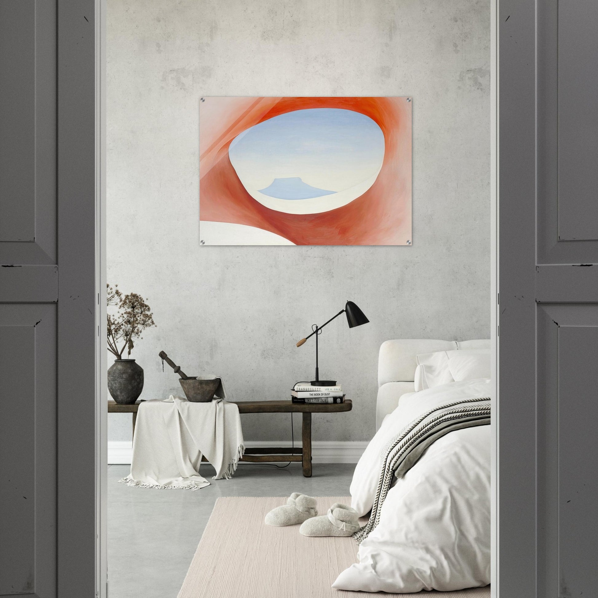 Pedernal - From the Ranch I - Georgia O'Keeffe Acrylic Print - 70x100 cm / 28x40″ inches | Georgia O'Keeffe Wall Art | Georgia O'Keeffe Prints