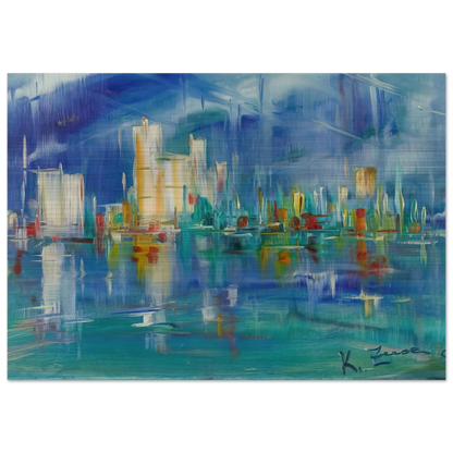 Untitled - 1985 - Konrad Zuse Brushed Aluminum Print - 70x100 cm / 28x40 inches | Konrad Zuse Aluminum Print | Konrad Zuse Prints