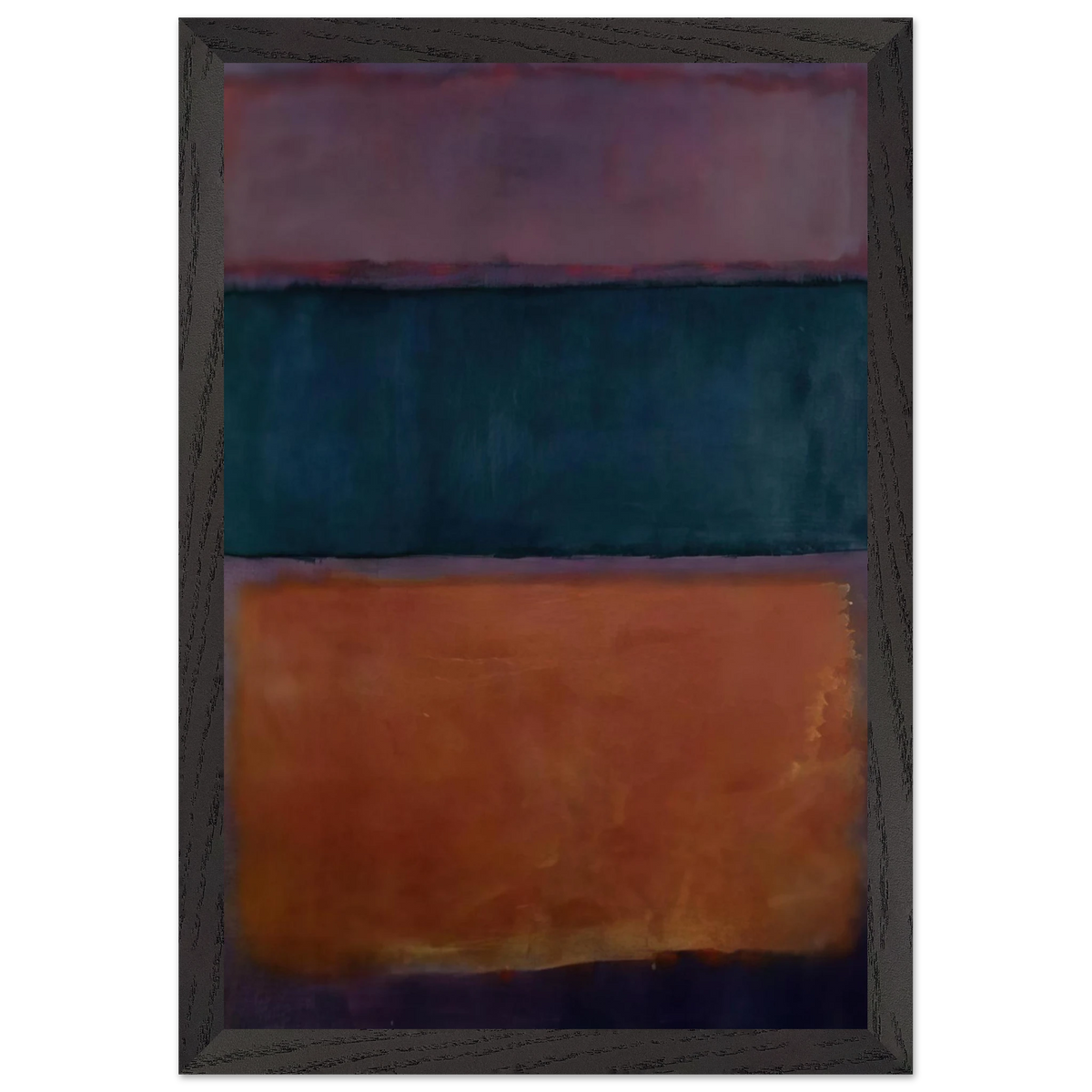 Mark Rothko - Untitled - 1963 Wall Art - 30x40 cm / 12x16 inches - Premium Wooden Framed Poster With Fine Art Paper-canvas - Wood frame