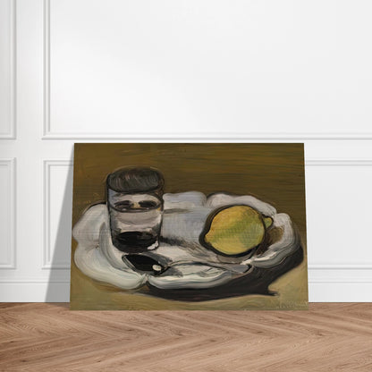 STILL LIFE WITH LEMON 1917 - Henri Matisse Brushed Aluminum Print - 70x100 cm / 28x40 inches | Henri Matisse Aluminum Print | Henri Matisse Prints
