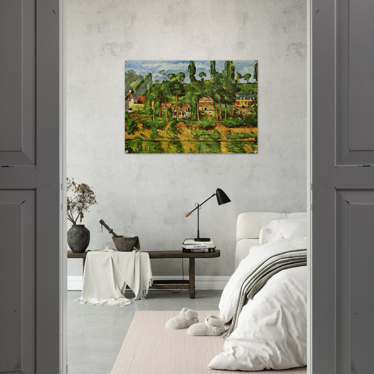 The Chateau de Medan - Paul Cézanne Acrylic Print - 70x100 cm / 28x40″ inches