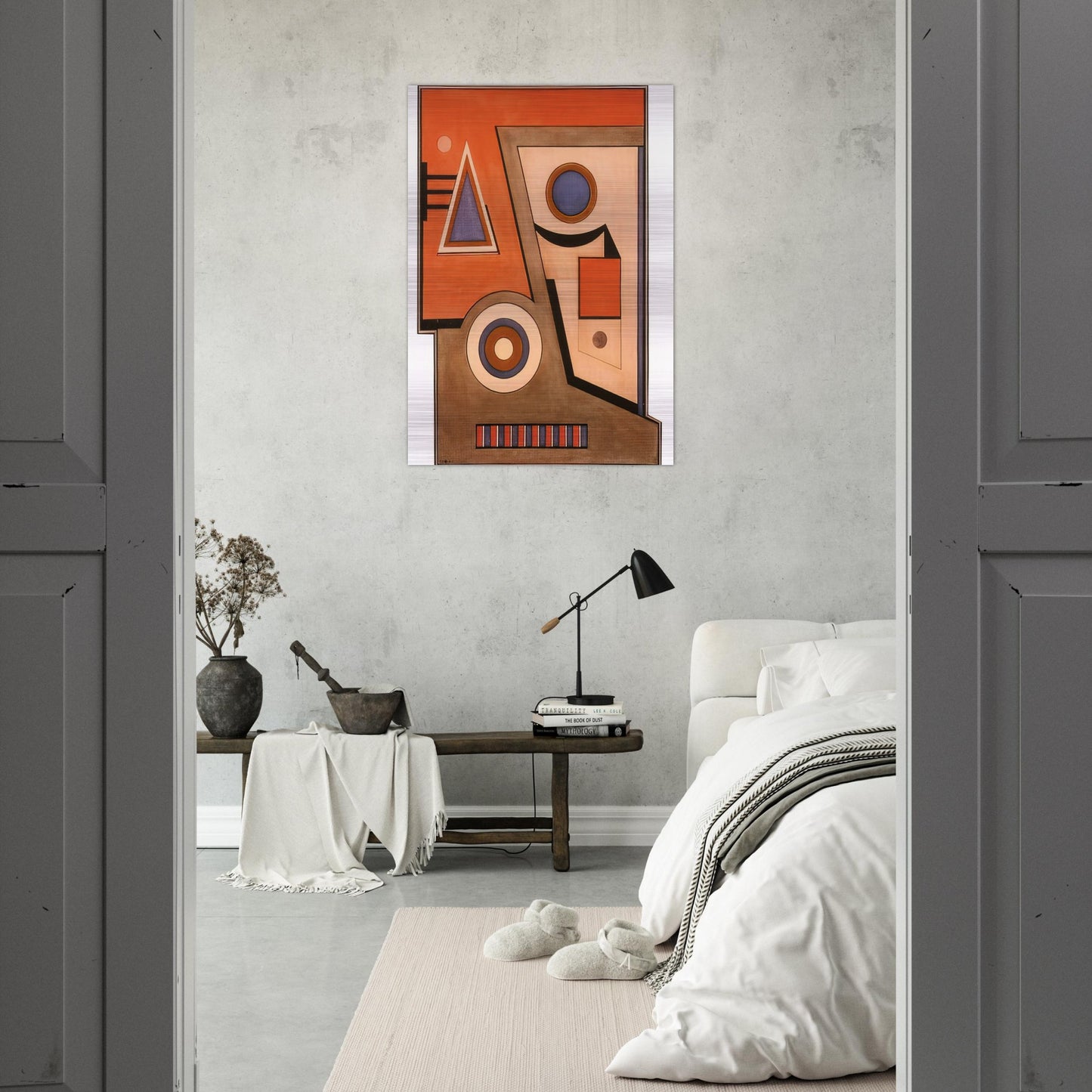 Almagro - Concretism - Carmelo Arden Quin Brushed Aluminum Print - 70x100 cm / 28x40 inches | Carmelo Arden Quin Aluminum Print | Carmelo Arden Quin Prints