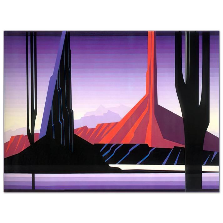 Eyvind Earle - Beneath A Silent Sky  75x100 cm / 30x40inches Fine Art Poster