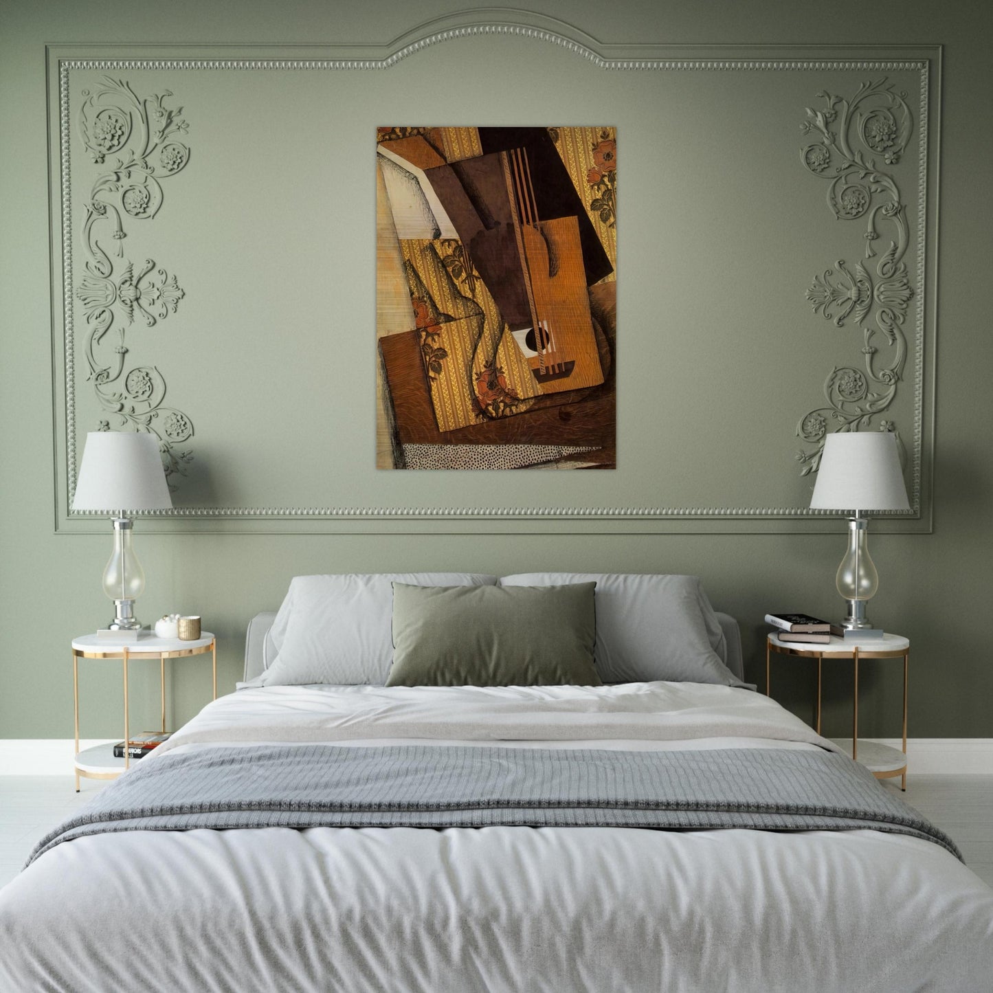 THE GUITAR 1914 - Juan Gris Brushed Aluminum Print - 70x100 cm / 28x40 inches | Juan Gris Aluminum Print | Juan Gris Prints
