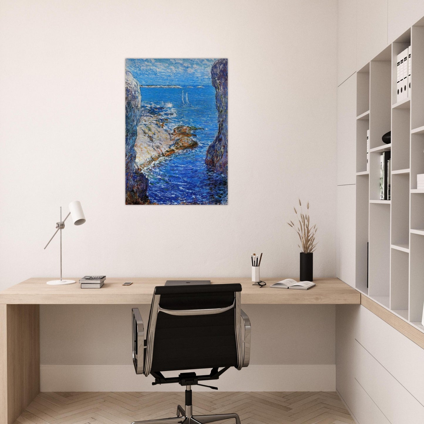 An Isles of Shoals Day - Childe Hassam Brushed Aluminum Print - 70x100 cm / 28x40 inches | Childe Hassam Aluminum Print | Childe Hassam Prints