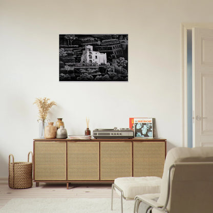 FARMHOUSE RAVELLO - MC Escher Brushed Aluminum Print - 70x100 cm / 28x40 inches | MC Escher Aluminum Print | MC Escher Prints