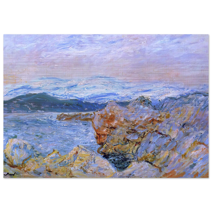 The Gulf Juan at Antibes - claude monet Brushed Aluminum Print - 70x100 cm / 28x40 inches | claude monet Aluminum Print | claude monet Prints