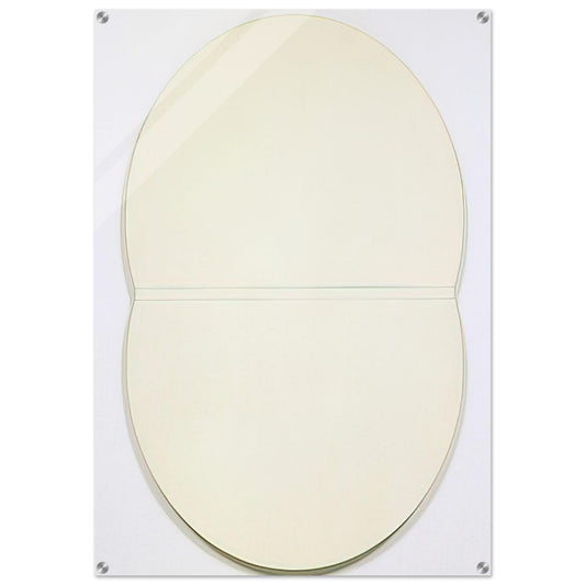 White Plaque. Bridge Arch and Reflection - Ellsworth Kelly Acrylic Print - 70x100 cm / 28x40″ inches | Ellsworth Kelly Wall Art | Ellsworth Kelly Prints