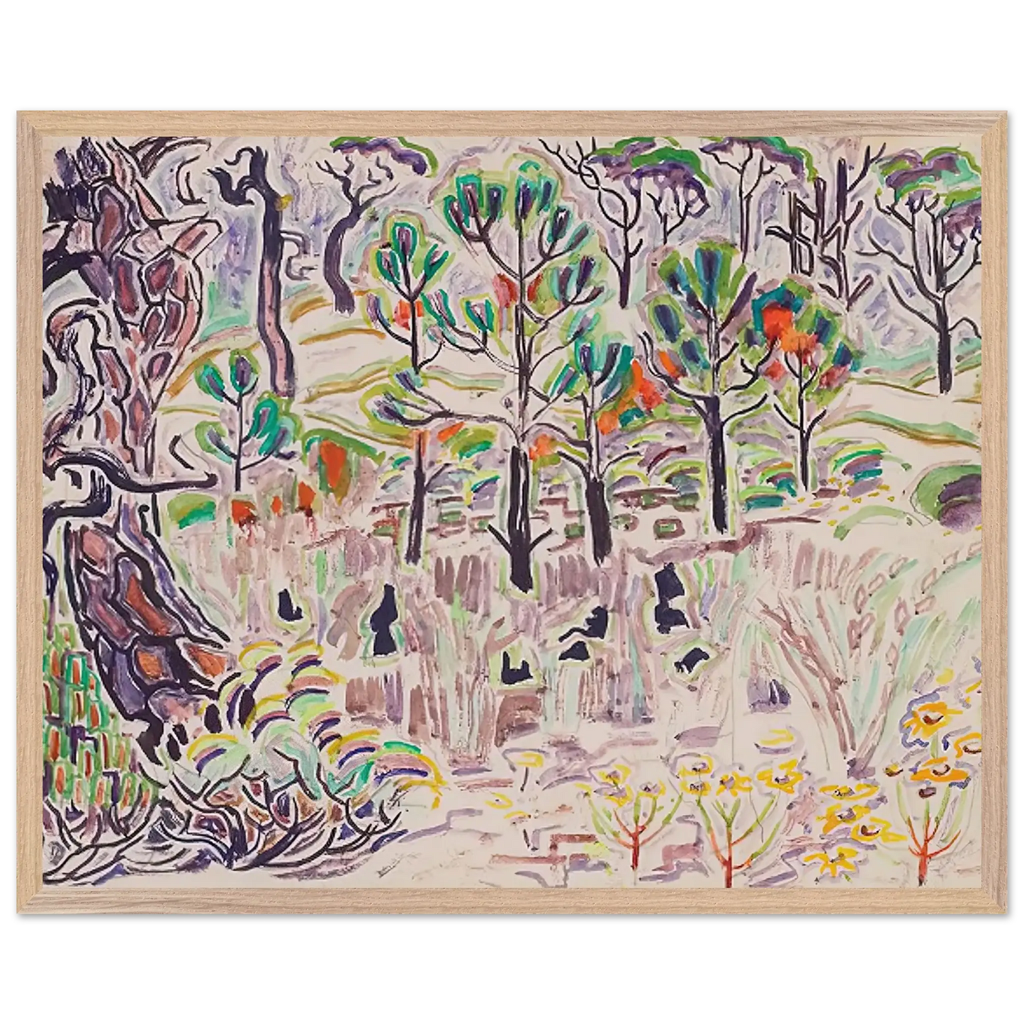 Walter Inglis Anderson - Walter Anderson Wall art - A2 (42 x 59.4  cm) - Premium Wooden Framed Poster With Fine Art Paper - Black frame