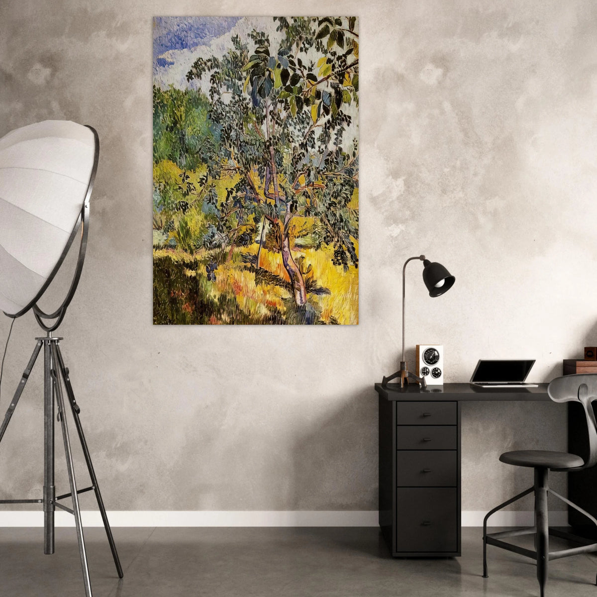 Corner of a garden Sun - Post-Impressionism - Natalia Goncharova Art Prints - 100x150 cm / 40x60″ inches | Natalia Goncharova Poster | Natalia Goncharova Prints