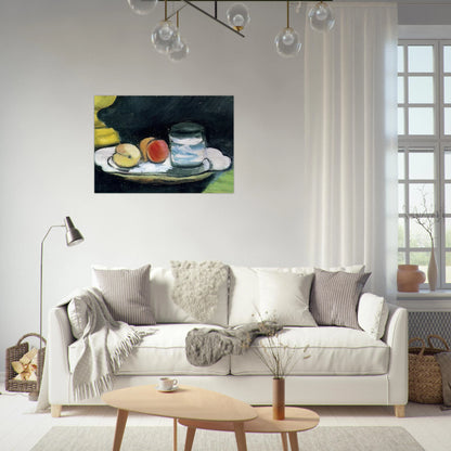 STILL LIFE PEACHES AND GLASS 1916 - Henri Matisse Brushed Aluminum Print - 70x100 cm / 28x40 inches | Henri Matisse Aluminum Print | Henri Matisse Prints
