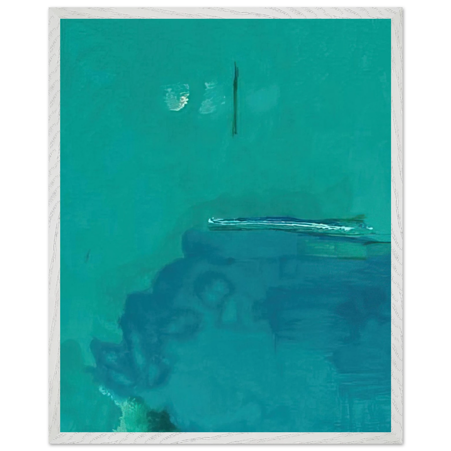 Helen Frankenthaler - Contentment Island - 2004 Wall art - A1 (59.4 x 84.1  cm) - Premium Wooden Framed Poster With Fine Art Paper-canvas - Wood frame