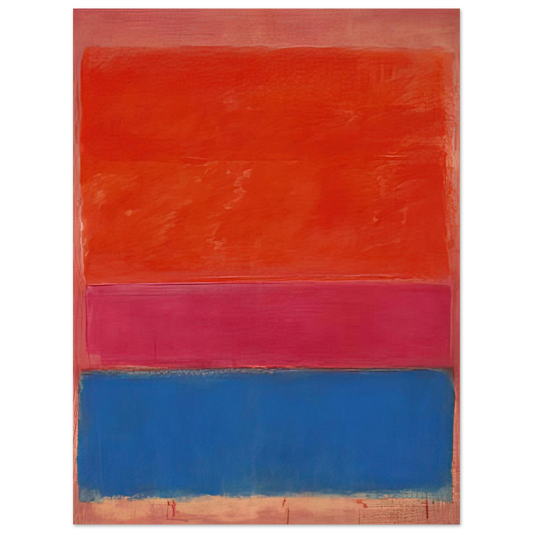 Mark Rothko - No. 1 Royal Red and Blue - 1954 Wall Art - 21x29.7 cm / 8x12" - Fine Art Poster-canvas - -