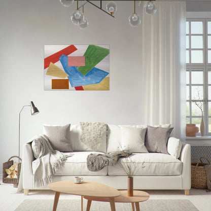 Abstraction in White - Hans Hofmann Brushed Aluminum Print - 70x100 cm / 28x40 inches | Hans Hofmann Aluminum Print | Hans Hofmann Prints