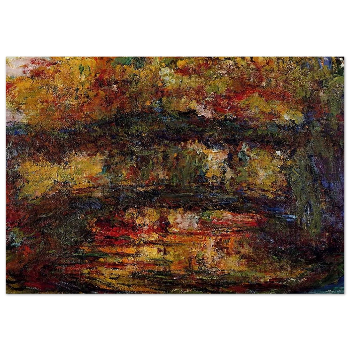 The Japanese Bridge 4 - claude monet Brushed Aluminum Print - 70x100 cm / 28x40 inches | claude monet Aluminum Print | claude monet Prints