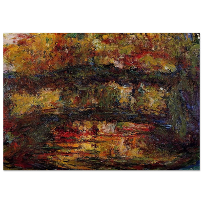 The Japanese Bridge 4 - claude monet Brushed Aluminum Print - 70x100 cm / 28x40 inches | claude monet Aluminum Print | claude monet Prints