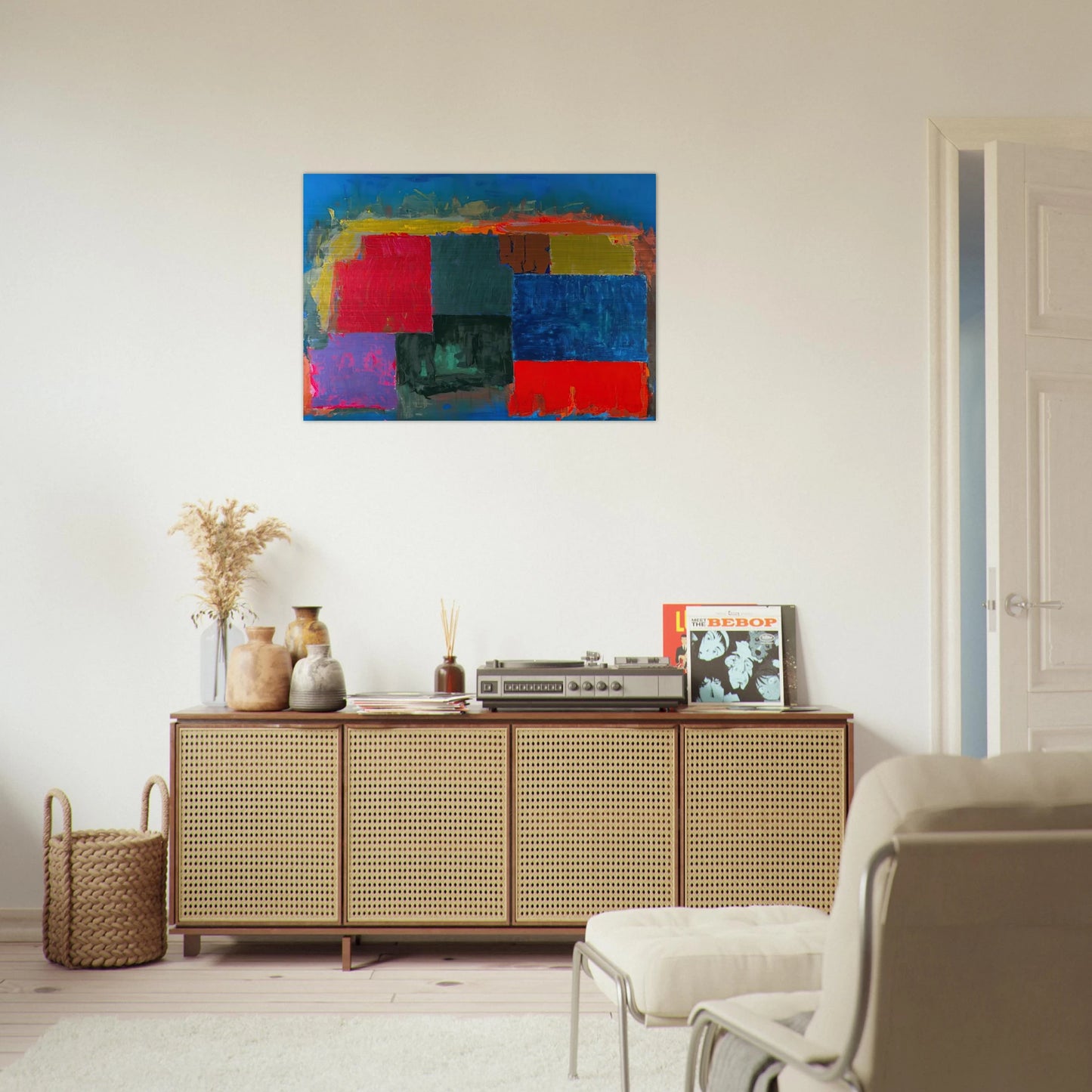 North Sound - 1979 - John Hoyland Brushed Aluminum Print - 70x100 cm / 28x40 inches | John Hoyland Aluminum Print | John Hoyland Prints