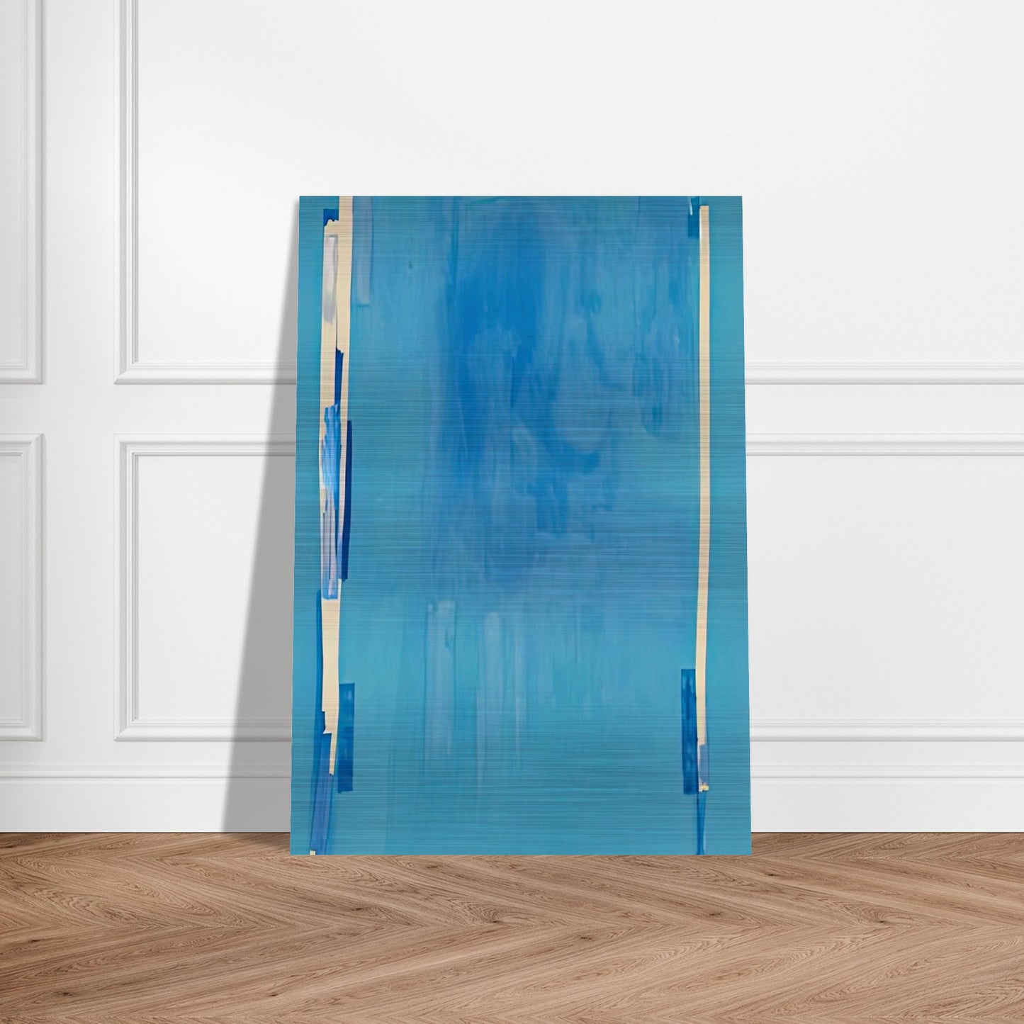 Blue Bellows, 1976- - Helen Frankenthaler Brushed Aluminum Print - 70x100 cm / 28x40 inches | Helen Frankenthaler Aluminum Print | Helen Frankenthaler Prints