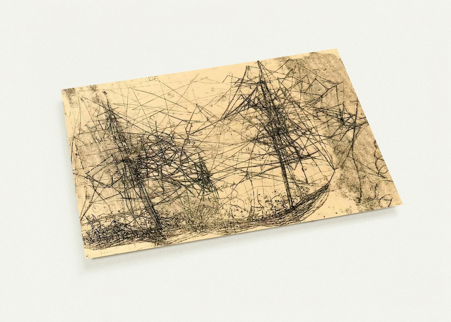 Barco - Art Informel By Wols Pack of 10 Post Cards | Wols Post Cards | A6 (10.5 x 14.8 cm) - 4.1 x 5.8 inches