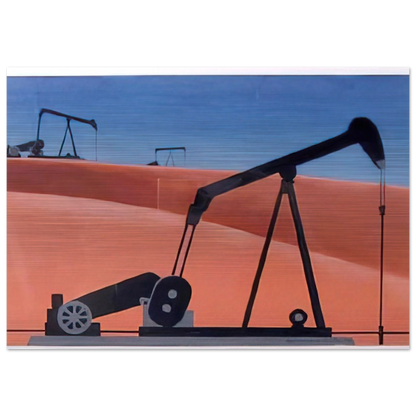 Oil Well - 1979 - Clarence Holbrook Carter Brushed Aluminum Print - 70x100 cm / 28x40 inches | Clarence Holbrook Carter Aluminum Print | Clarence Holbrook Carter Prints