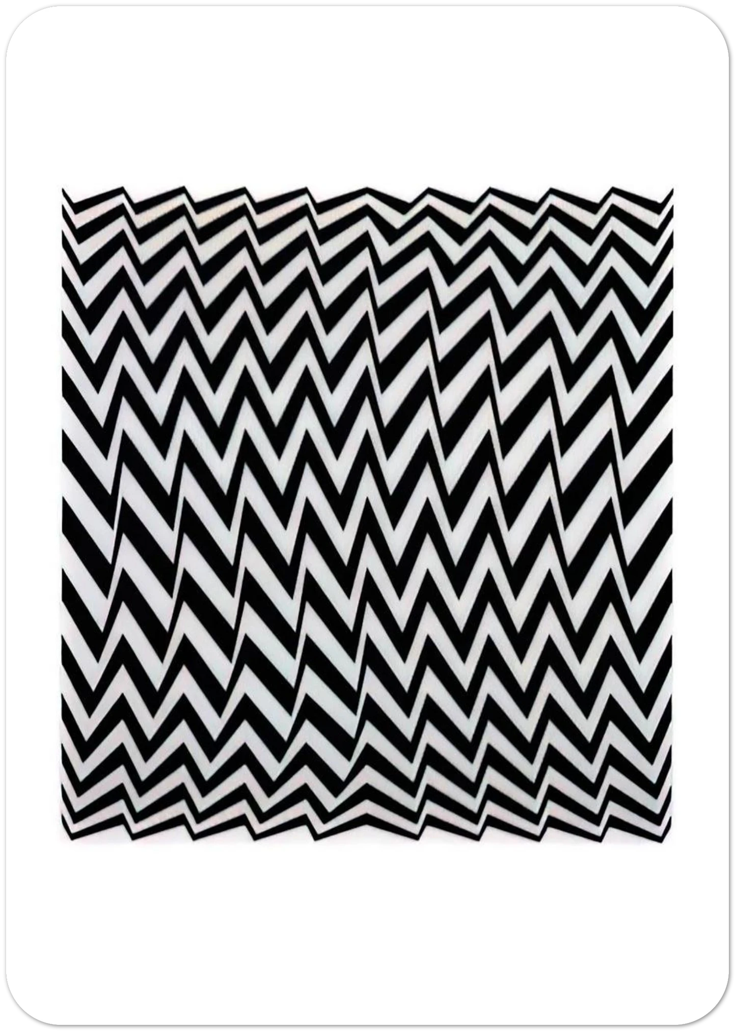 FRAGMENT 3 1965 By Bridget Riley Pack of 10 Post Cards | Bridget Riley Post Cards | A6 (10.5 x 14.8 cm) - 4.1 x 5.8 inches