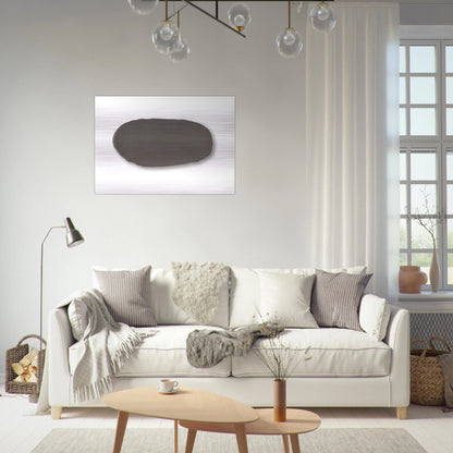 Graue Scheibe - 1970 - Blinky Palermo Brushed Aluminum Print - 70x100 cm / 28x40 inches | Blinky Palermo Aluminum Print | Blinky Palermo Prints