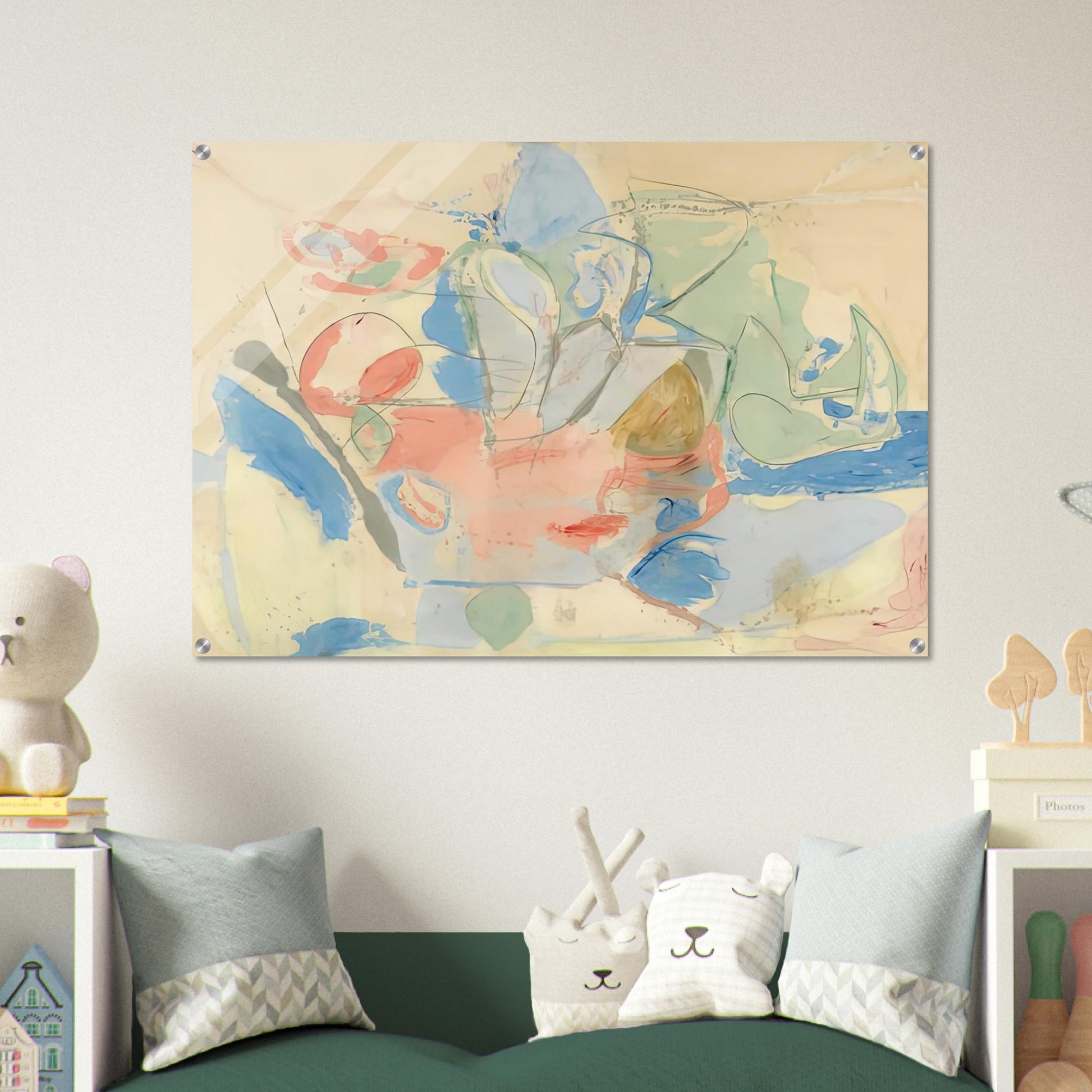 Mountains and Sea, 1952- - Helen Frankenthaler Acrylic Print - 70x100 cm / 28x40″ inches