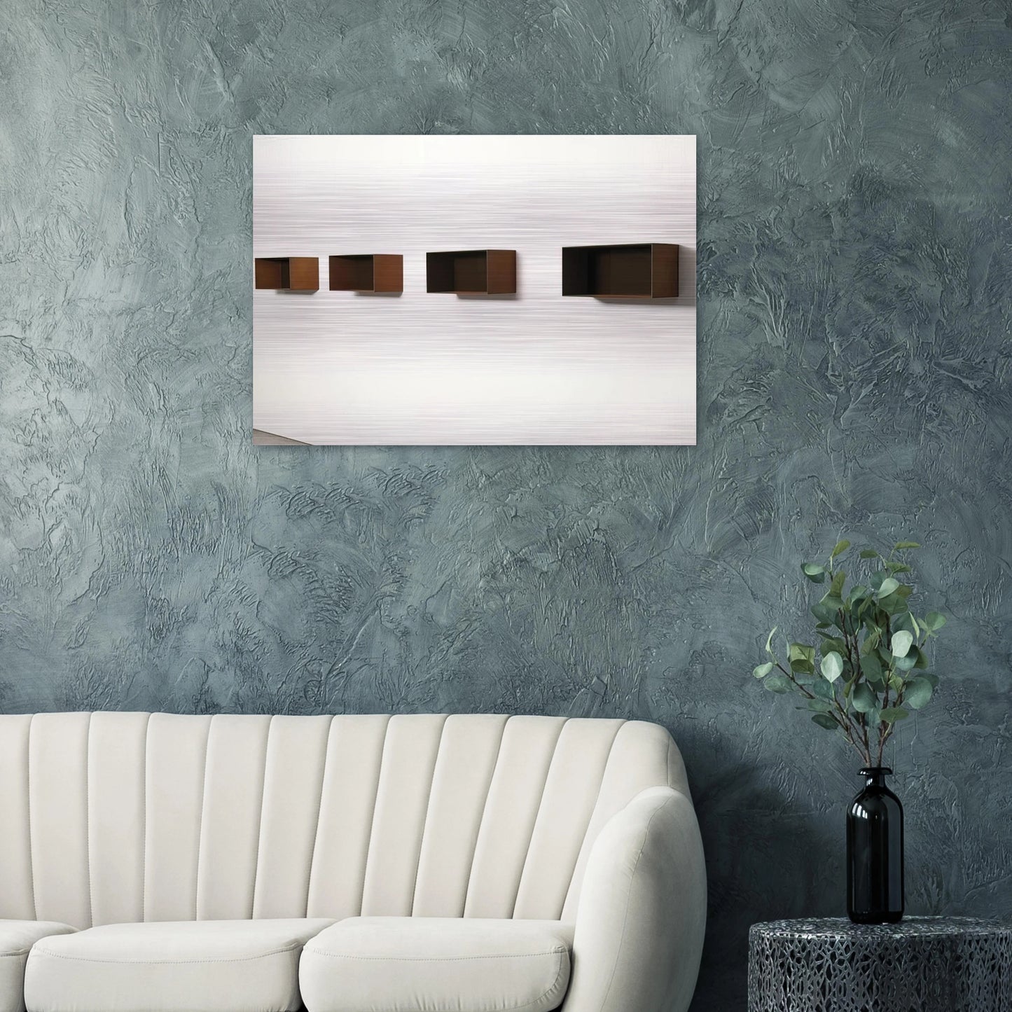 Untitled 90-9 Donaldson - 1990 - Donald Judd Brushed Aluminum Print - 70x100 cm / 28x40 inches | Donald Judd Aluminum Print | Donald Judd Prints