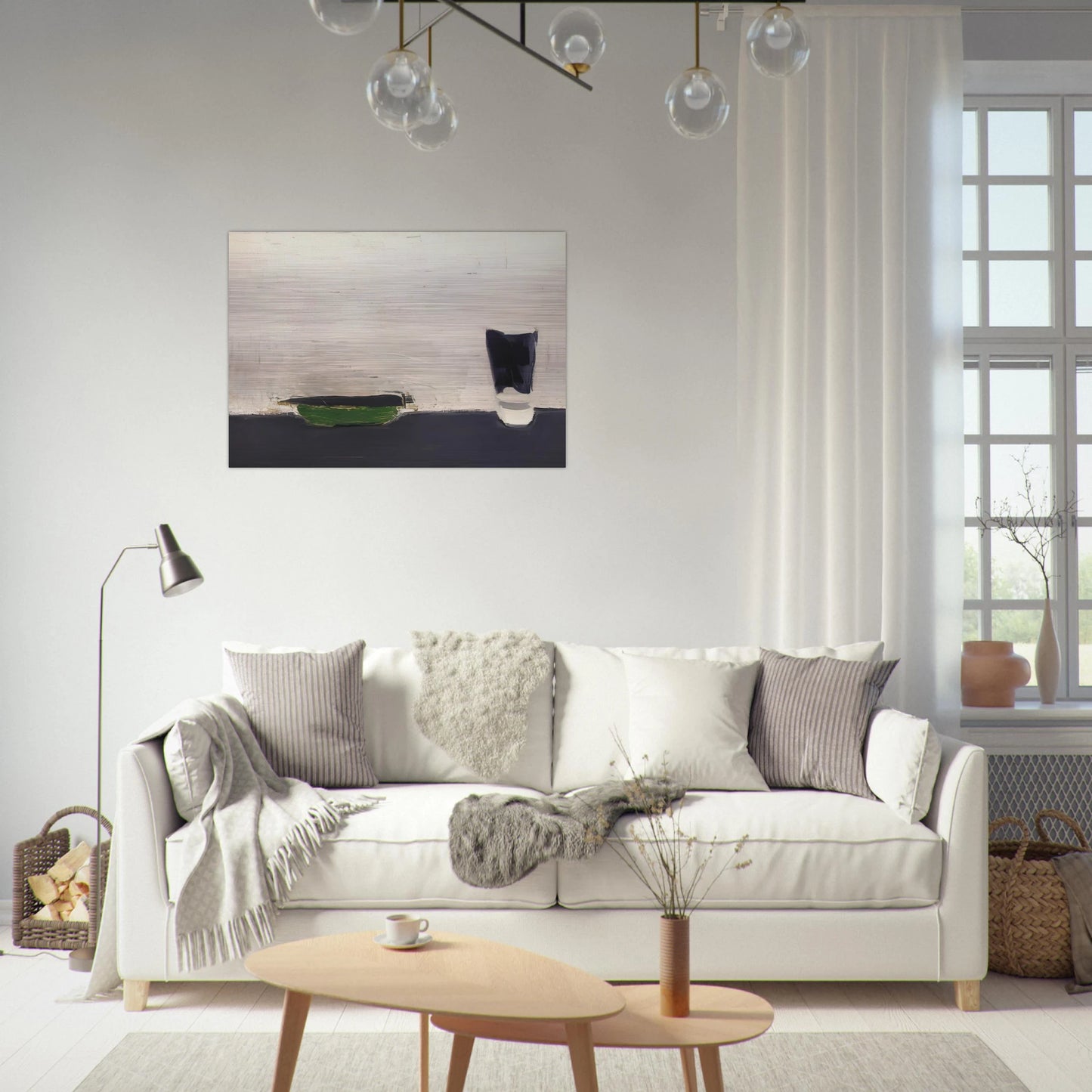 Nature morte au verre - 1954 - Nicolas de Stael Brushed Aluminum Print - 70x100 cm / 28x40 inches | Nicolas de Stael Aluminum Print | Nicolas de Stael Prints