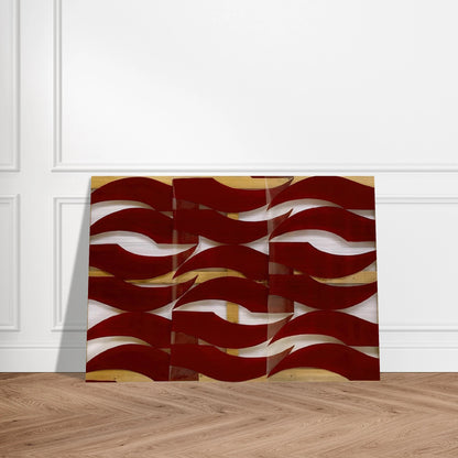 Rosso scuro - 1974 - Carla Accardi Brushed Aluminum Print - 70x100 cm / 28x40 inches | Carla Accardi Aluminum Print | Carla Accardi Prints