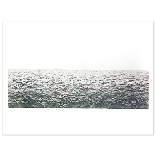 Vija Celmins - UNTITLED OCEAN 1972  75x100 cm / 30x40inches Fine Art Poster