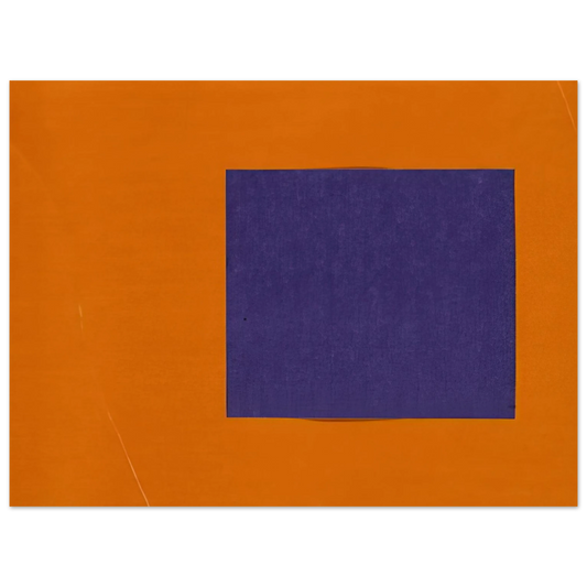 Ellsworth Kelly - Purple and Orange from the series Line Form Color  75x100 cm / 30x40inches Fine Art Poster
