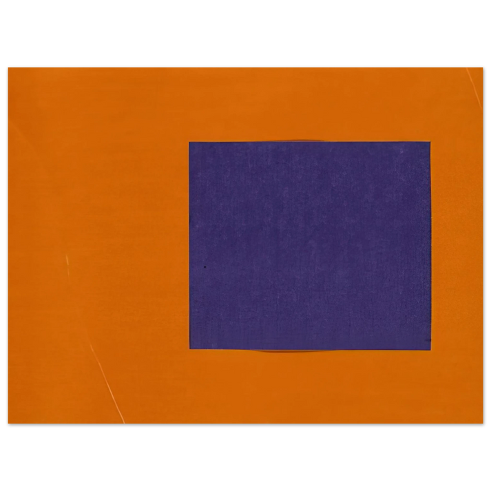 Ellsworth Kelly - Purple and Orange from the series Line Form Color  75x100 cm / 30x40inches Fine Art Poster