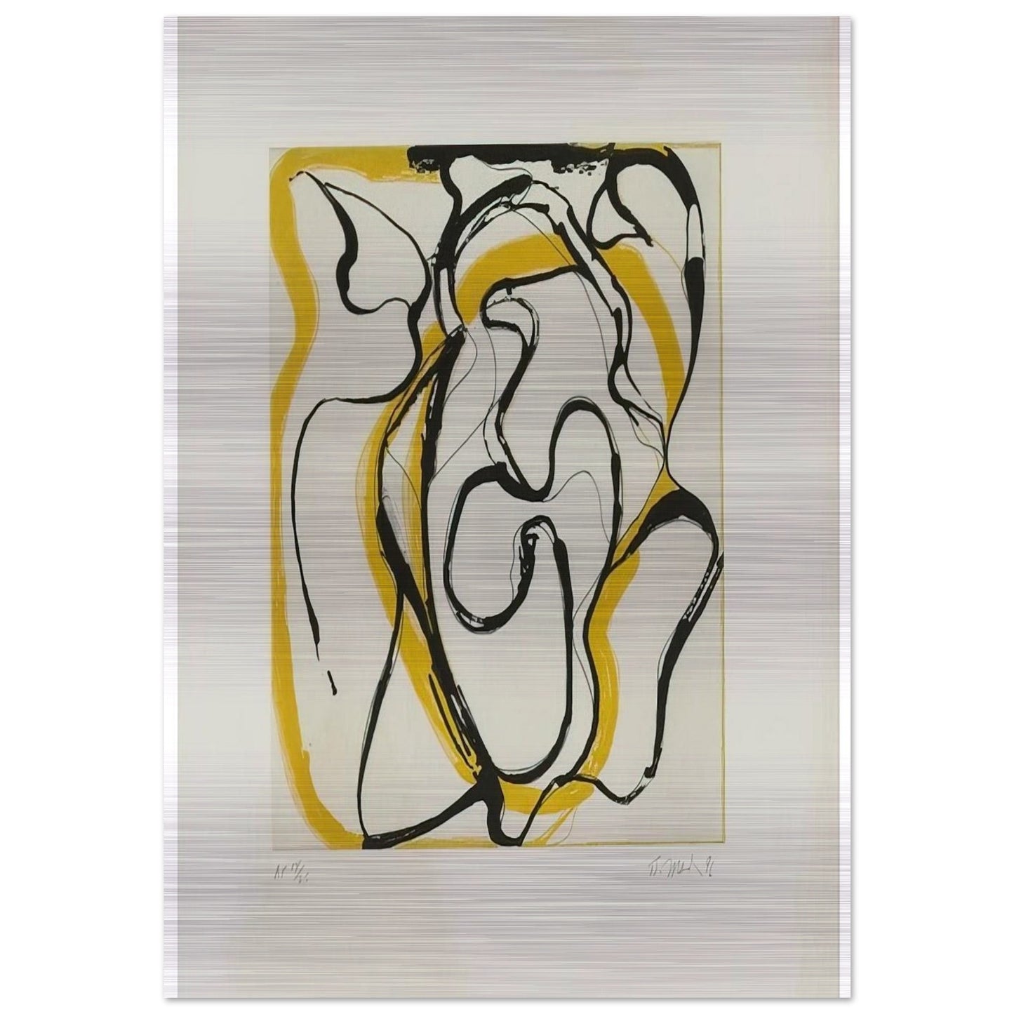 Untitled - Abstract Expressionism - Brice Marden Brushed Aluminum Print - 70x100 cm / 28x40 inches | Brice Marden Aluminum Print | Brice Marden Prints