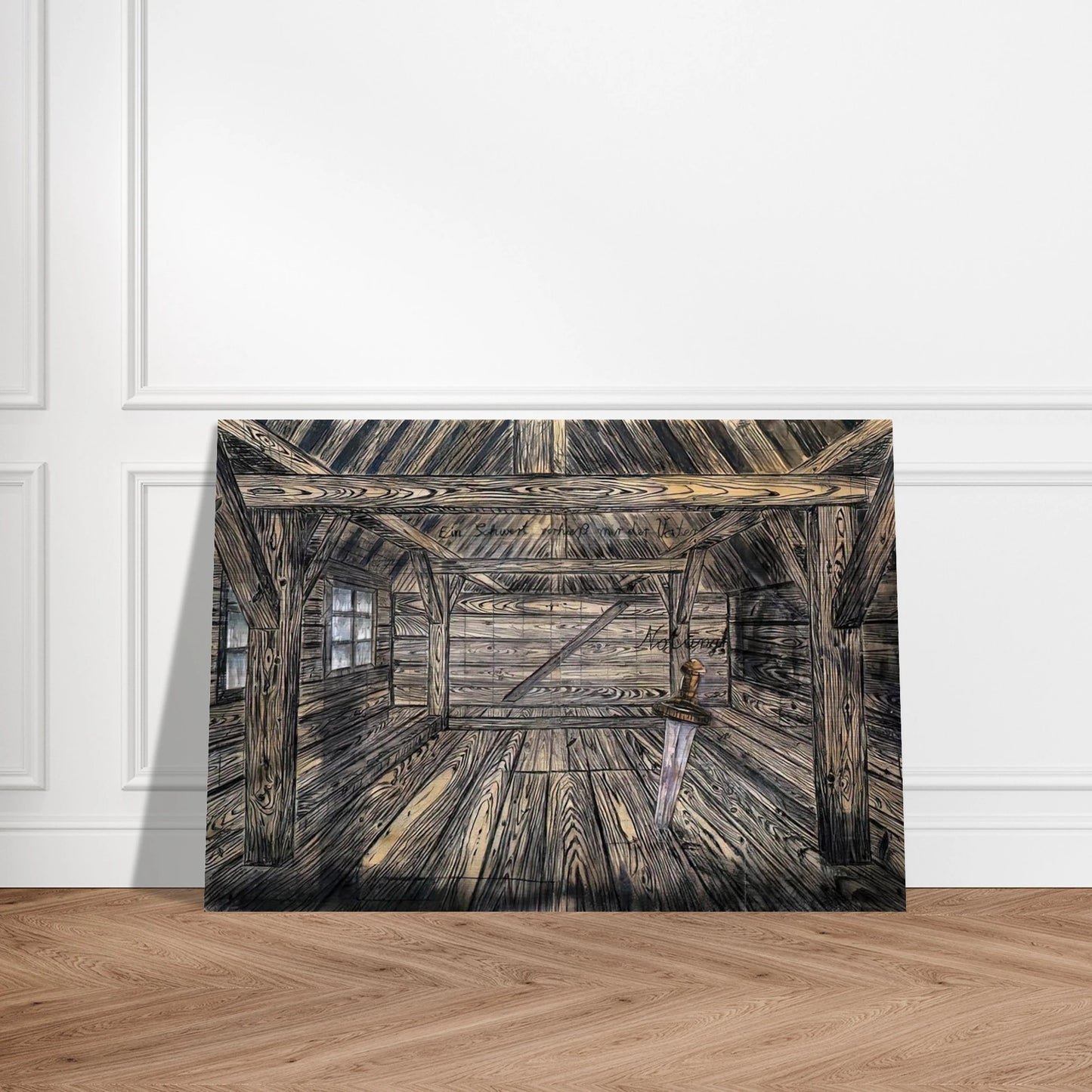 NOTHUNG 1973 - Anselm Kiefer Brushed Aluminum Print - 70x100 cm / 28x40 inches | Anselm Kiefer Aluminum Print | Anselm Kiefer Prints