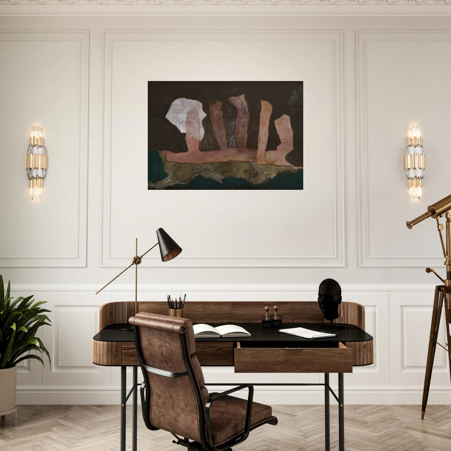 The Sacrifice - 1946 - Theodoros Stamos Brushed Aluminum Print - 70x100 cm / 28x40 inches | Theodoros Stamos Aluminum Print | Theodoros Stamos Prints