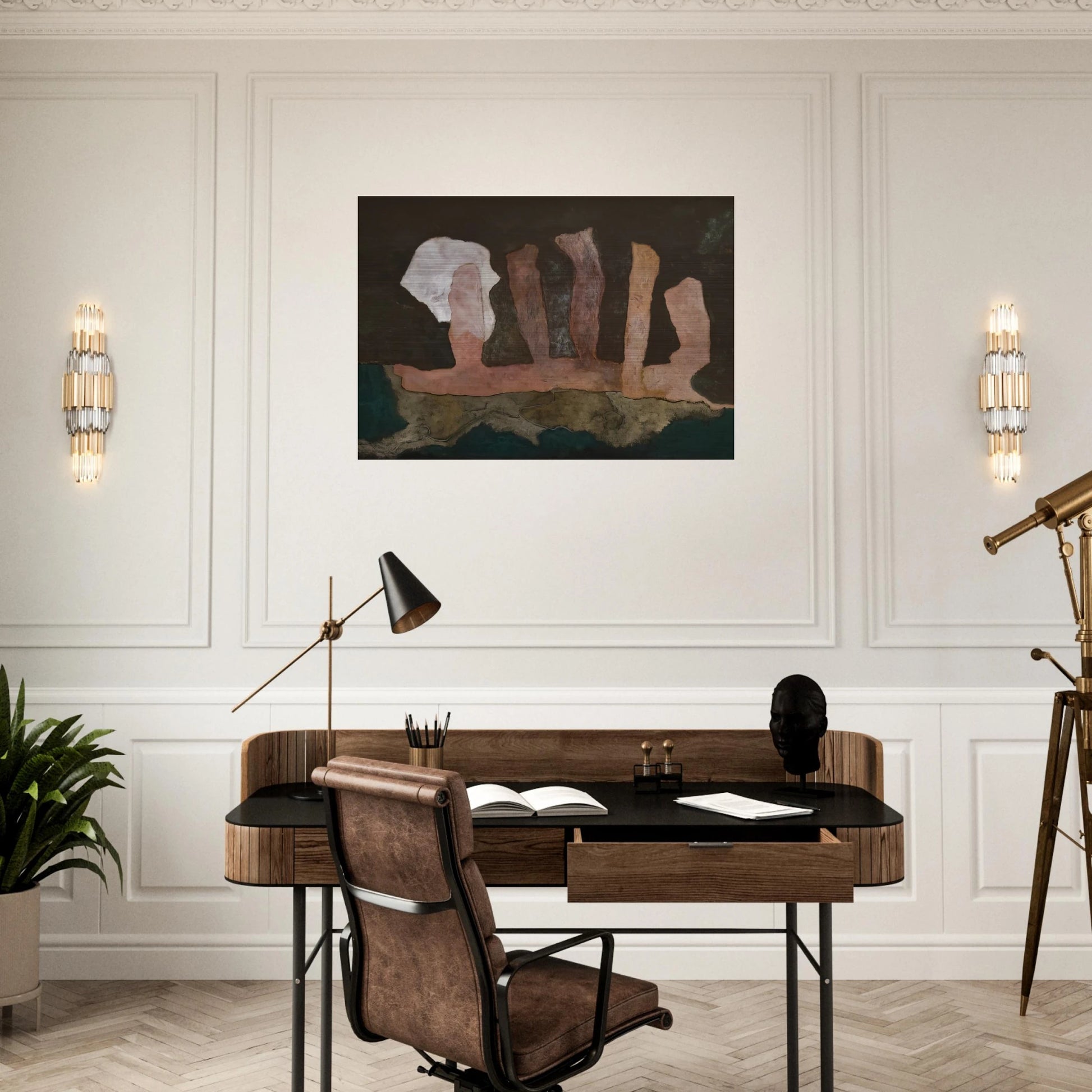 The Sacrifice - 1946 - Theodoros Stamos Brushed Aluminum Print - 70x100 cm / 28x40 inches | Theodoros Stamos Aluminum Print | Theodoros Stamos Prints