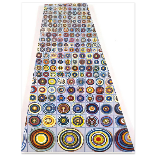 Jennifer Bartlett - Diminishing Circles - 2001  75x100 cm / 30x40inches Fine Art Poster