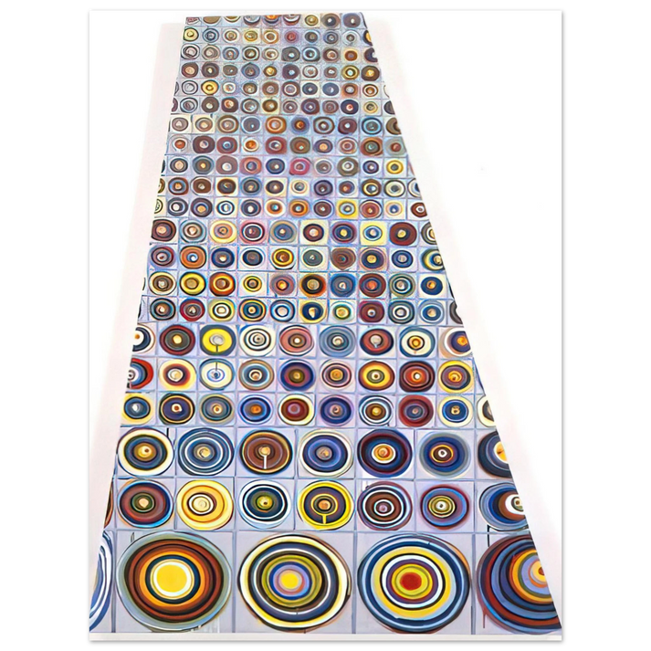 Jennifer Bartlett - Diminishing Circles - 2001  75x100 cm / 30x40inches Fine Art Poster