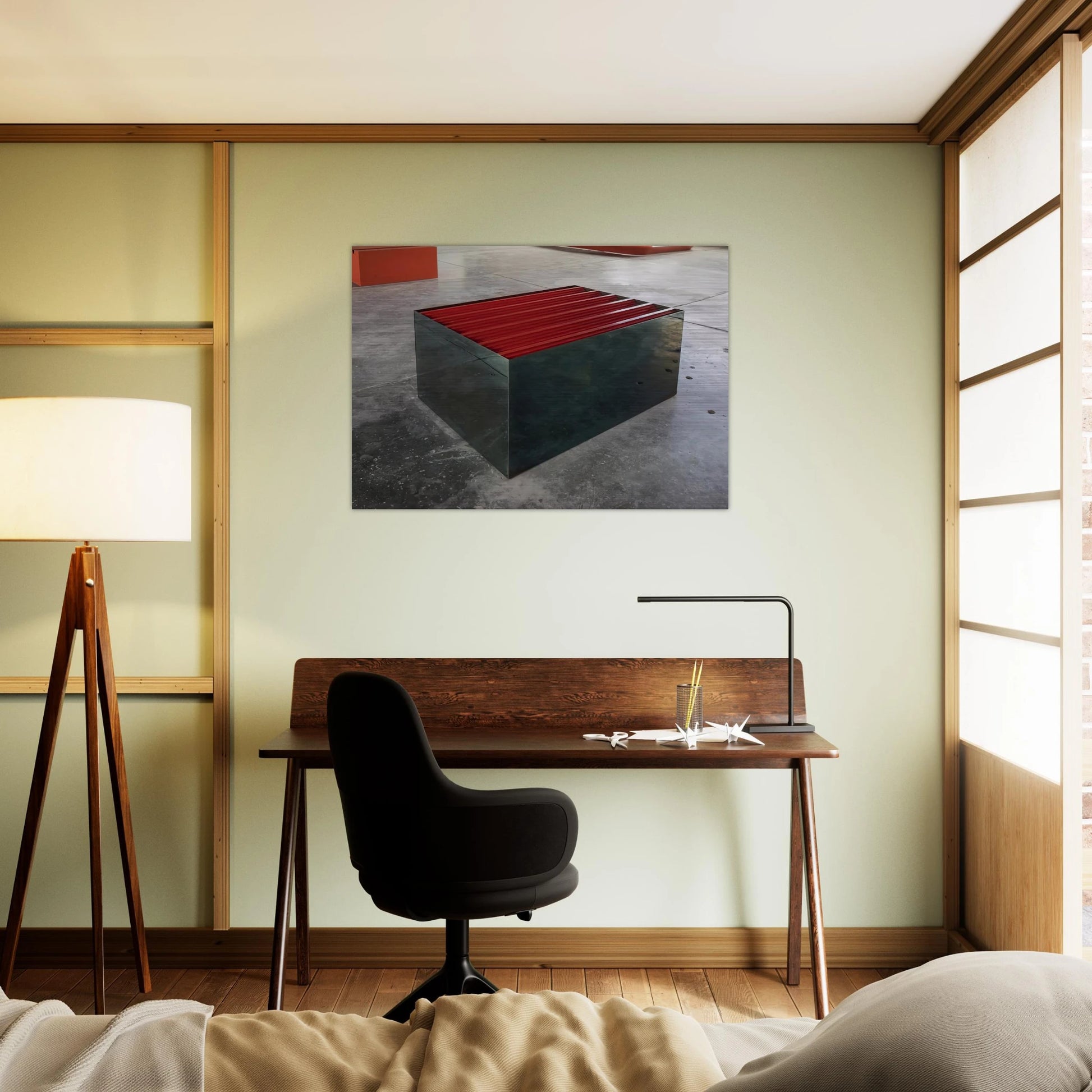 Untitled The Block - 1965 - Donald Judd Brushed Aluminum Print - 70x100 cm / 28x40 inches | Donald Judd Aluminum Print | Donald Judd Prints