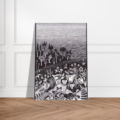 THE 3RD DAY OF THE CREATION - MC Escher Brushed Aluminum Print - 70x100 cm / 28x40 inches | MC Escher Aluminum Print | MC Escher Prints