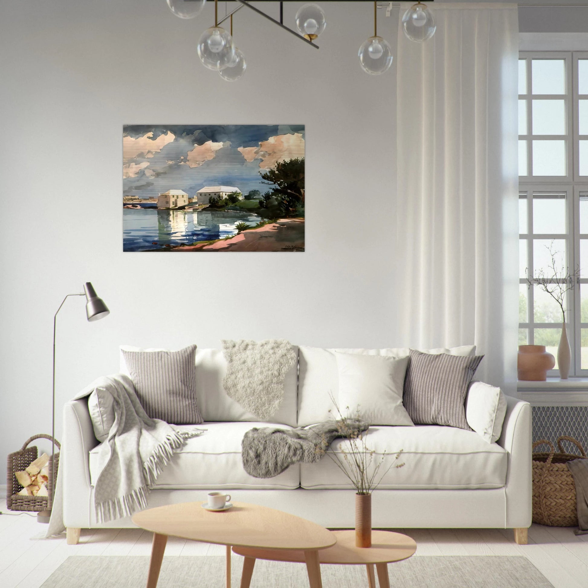 SALT KETTLE BERMUDA - Winslow Homer Brushed Aluminum Print - 70x100 cm / 28x40 inches | Winslow Homer Aluminum Print | Winslow Homer Prints
