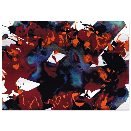 Untitled  SFP94-149  SFF 1819  - Sam Francis Brushed Aluminum Print - 70x100 cm / 28x40 inches | Sam Francis Aluminum Print | Sam Francis Prints