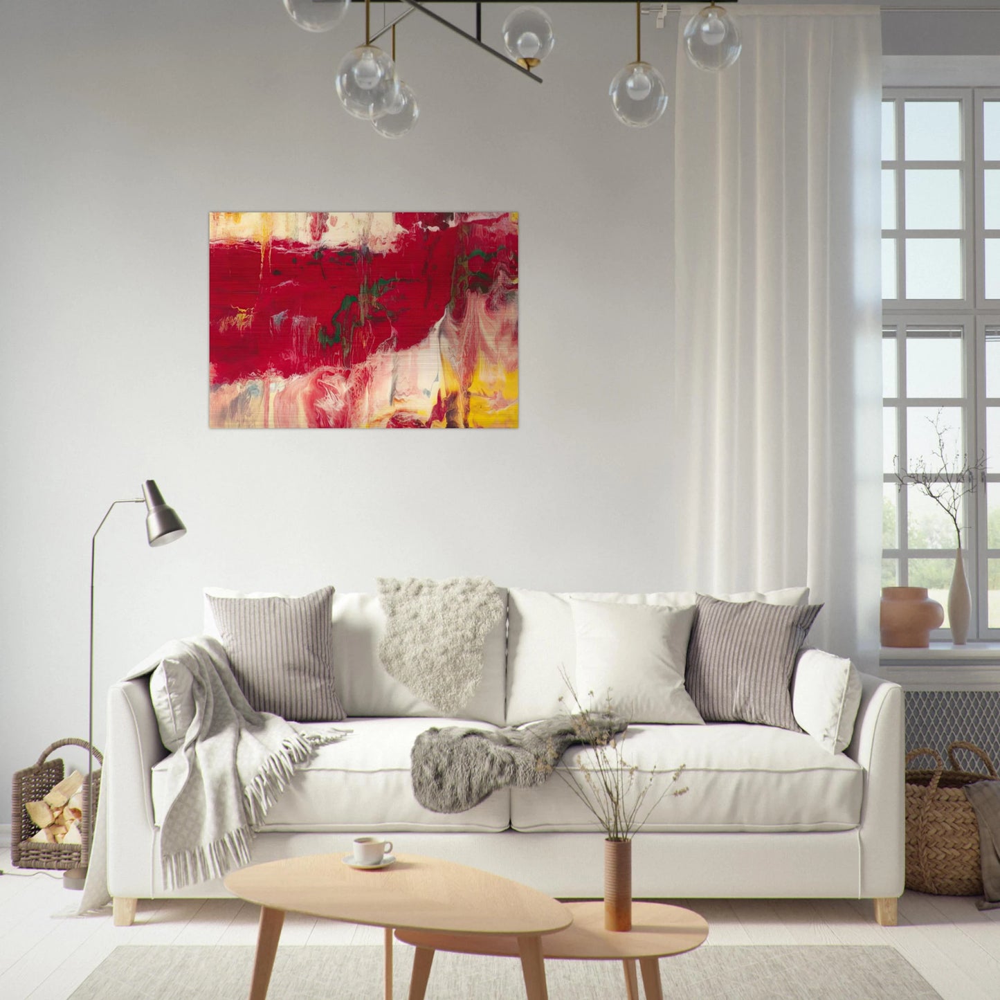 ICE - Gerhard Richter Brushed Aluminum Print - 70x100 cm / 28x40 inches | Gerhard Richter Aluminum Print | Gerhard Richter Prints