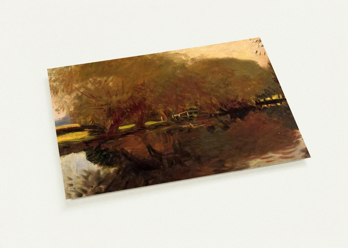 A Backwater at Calcot Near Reading By John Singer Sargent Pack of 10 Post Cards | John Singer Sargent Post Cards | A6 (10.5 x 14.8 cm) - 4.1 x 5.8 inches