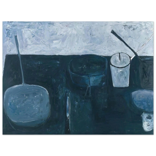 William Scott - Winter Still Life - 1956  75x100 cm / 30x40inches Fine Art Poster