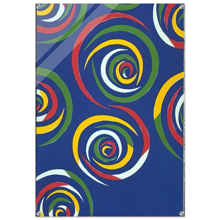 Cercles de Nuit - 1992 - Piero Dorazio Acrylic Print - 70x100 cm / 28x40″ inches | Piero Dorazio Wall Art | Piero Dorazio Prints