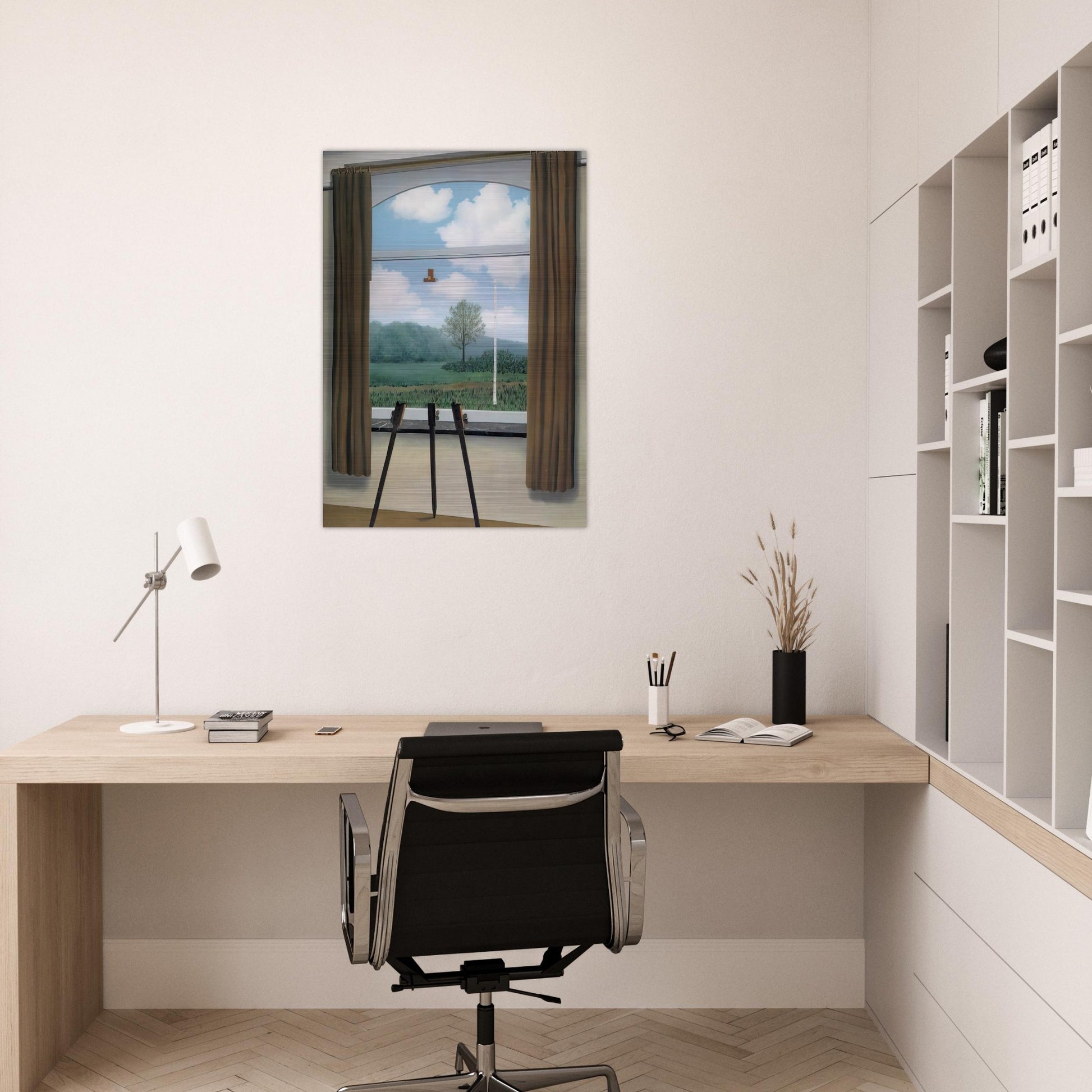THE HUMAN CONDITION 1933 - Rene Magritte Brushed Aluminum Print - 70x100 cm / 28x40 inches | Rene Magritte Aluminum Print | Rene Magritte Prints